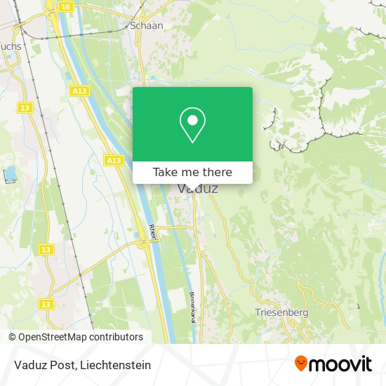 Vaduz Post map