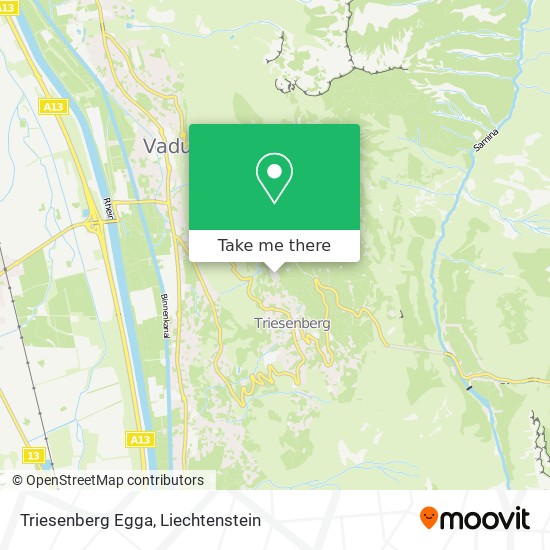 Triesenberg Egga map