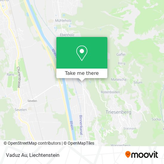 Vaduz Au map