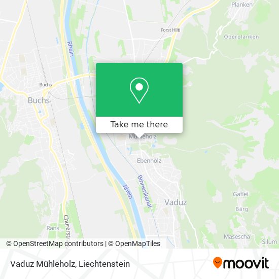 Vaduz Mühleholz map