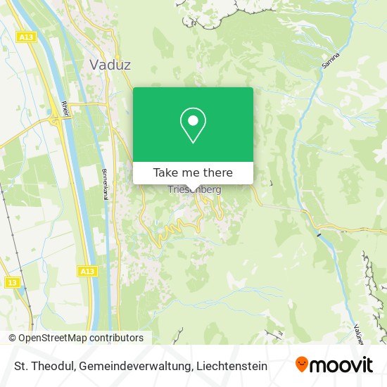 St. Theodul, Gemeindeverwaltung map