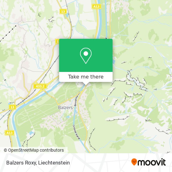Balzers Roxy map