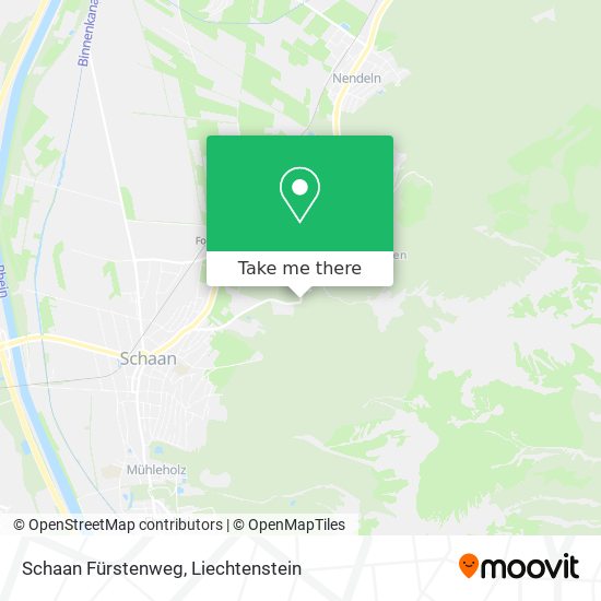 Schaan Fürstenweg map