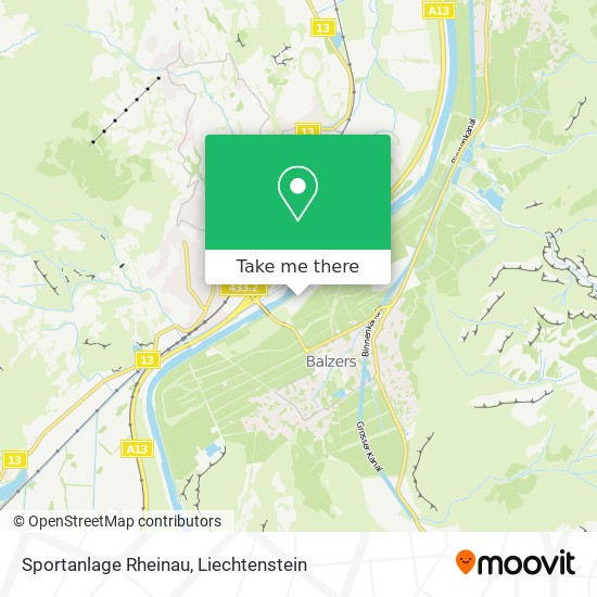 Sportanlage Rheinau map