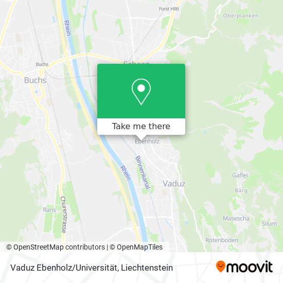 Vaduz Ebenholz/Universität map