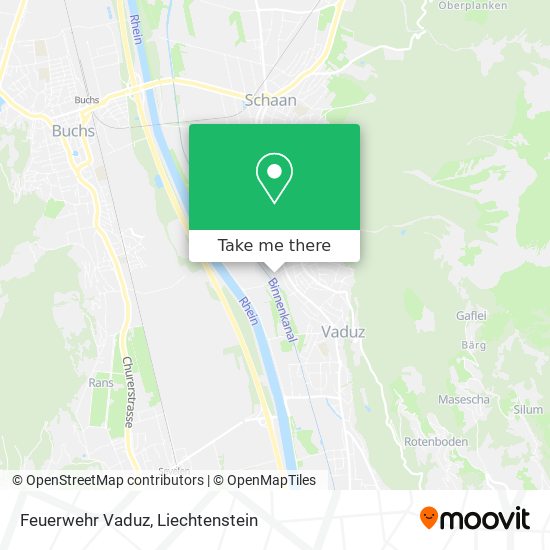 Feuerwehr Vaduz map