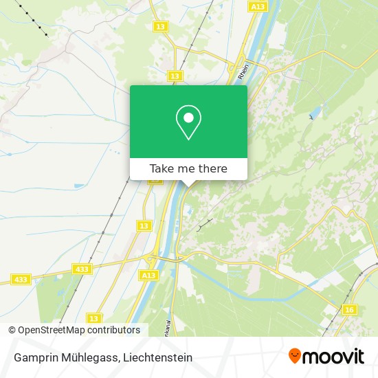 Gamprin Mühlegass map
