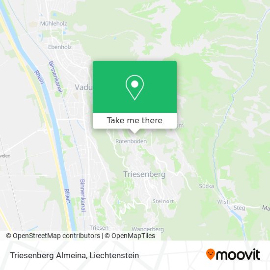 Triesenberg Almeina map