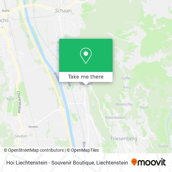 Hoi Liechtenstein - Souvenir Boutique map