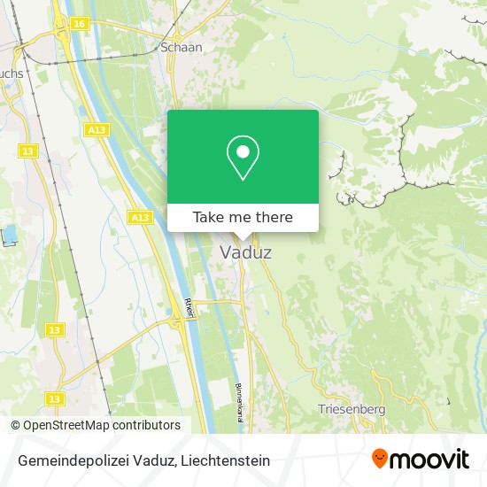 Gemeindepolizei Vaduz map