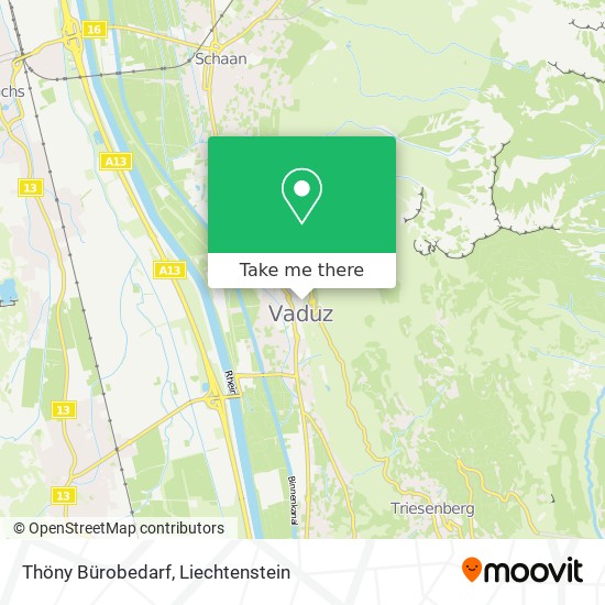 Thöny Bürobedarf map