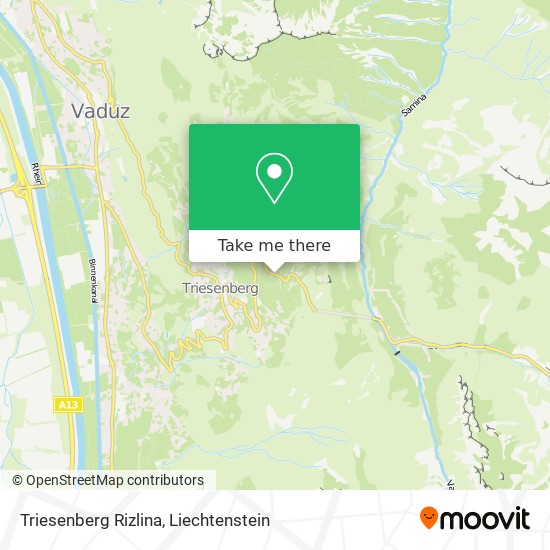 Triesenberg Rizlina map