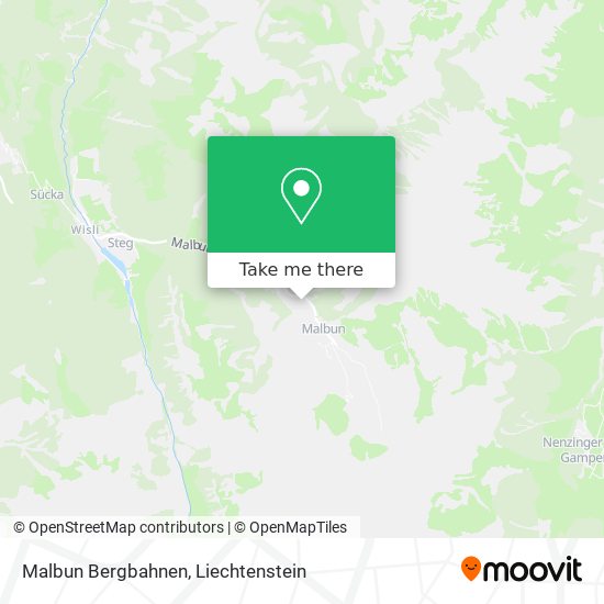 Malbun Bergbahnen map