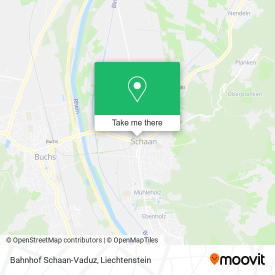 Bahnhof Schaan-Vaduz map