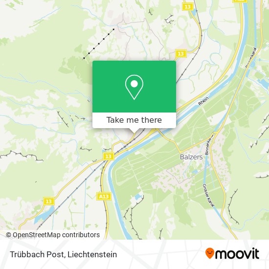 Trübbach Post map