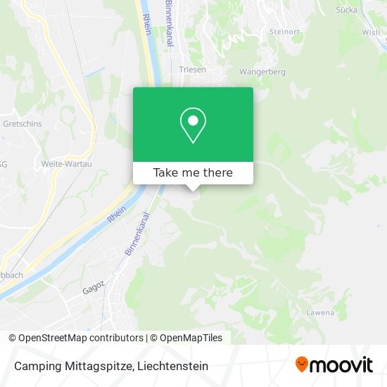 Camping Mittagspitze map