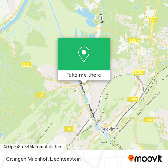 Gisingen Milchhof map