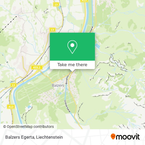 Balzers Egerta map