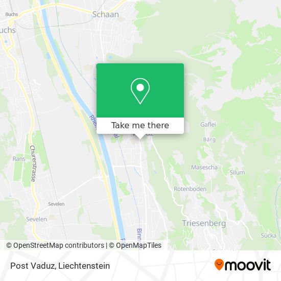 Post Vaduz map