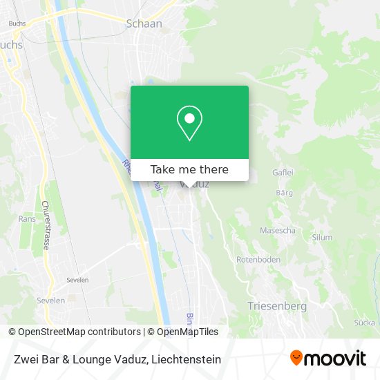 Zwei Bar & Lounge Vaduz map