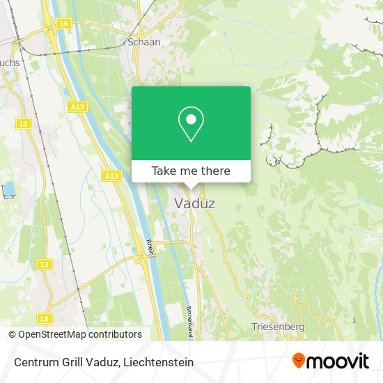 Centrum Grill Vaduz map