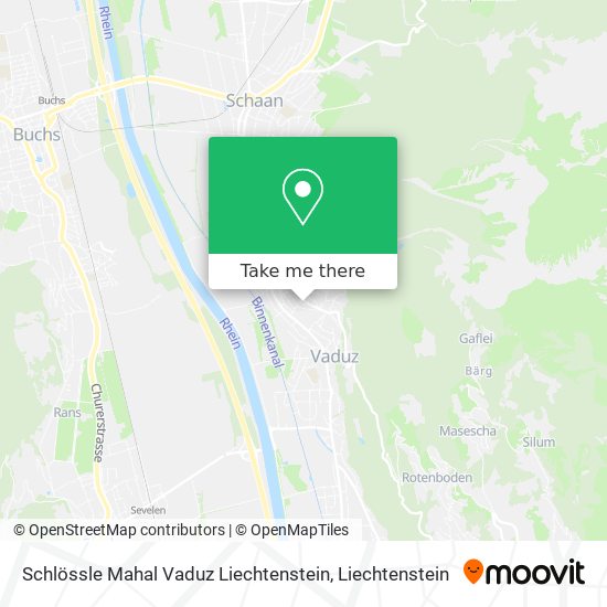 Schlössle Mahal Vaduz Liechtenstein map