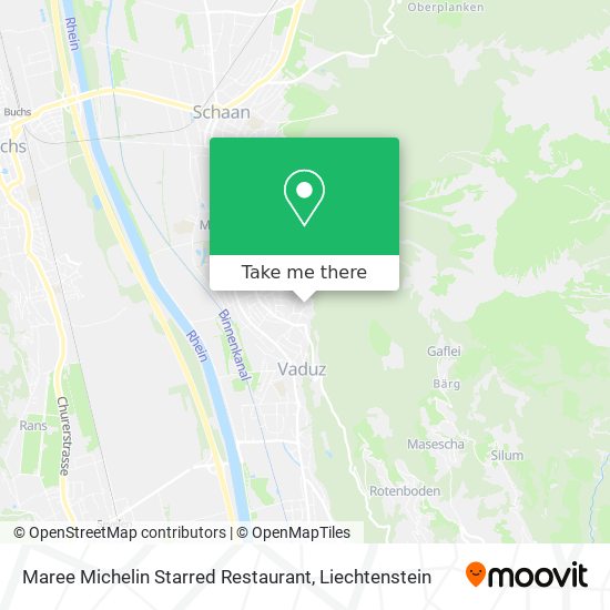 Maree Michelin Starred Restaurant map