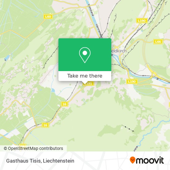 Gasthaus Tisis map