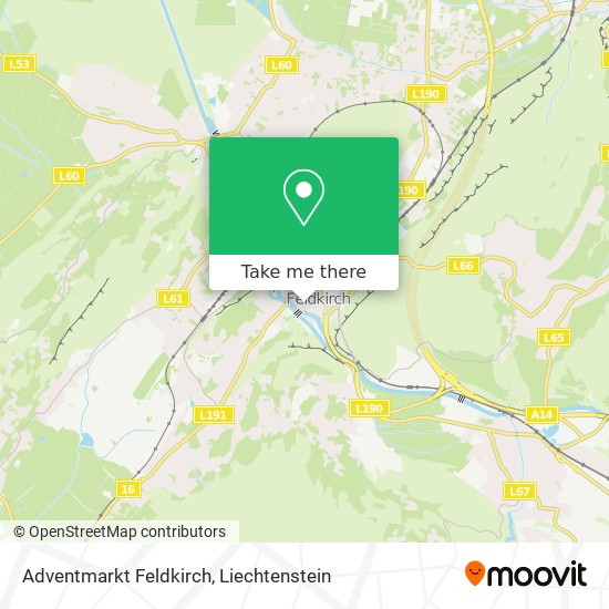 Adventmarkt Feldkirch map