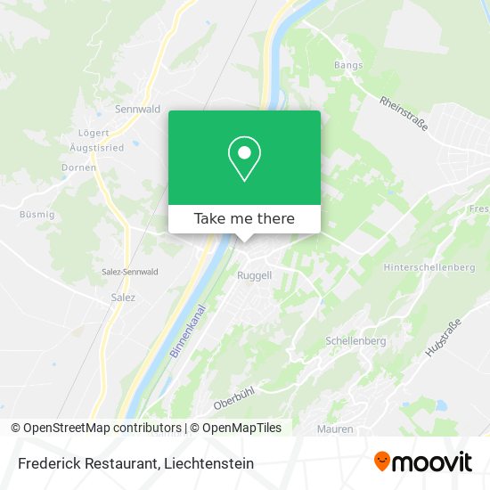 Frederick Restaurant map