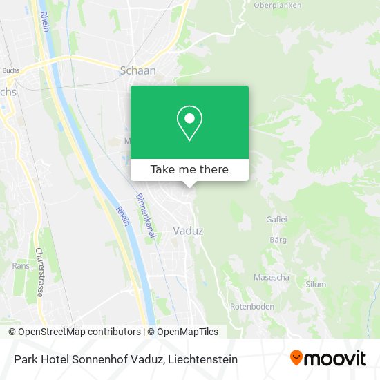 Park Hotel Sonnenhof Vaduz map
