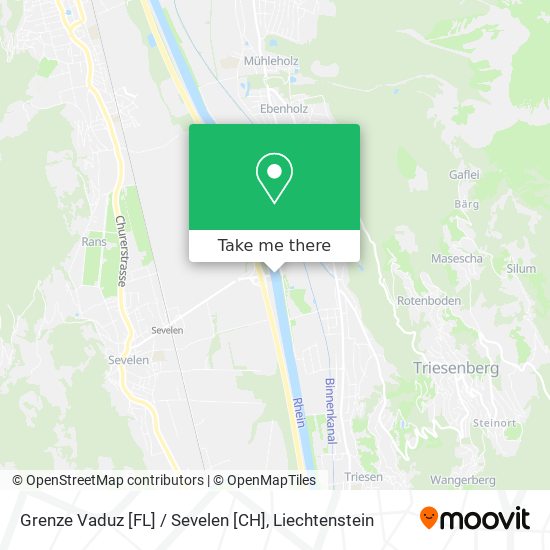 Grenze Vaduz [FL] / Sevelen [CH] map