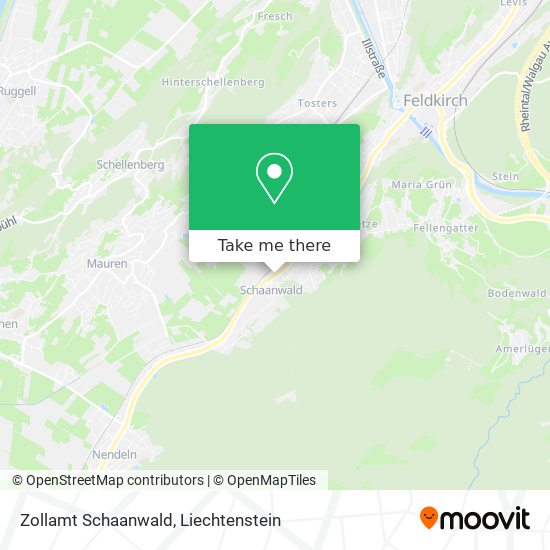 Zollamt Schaanwald map