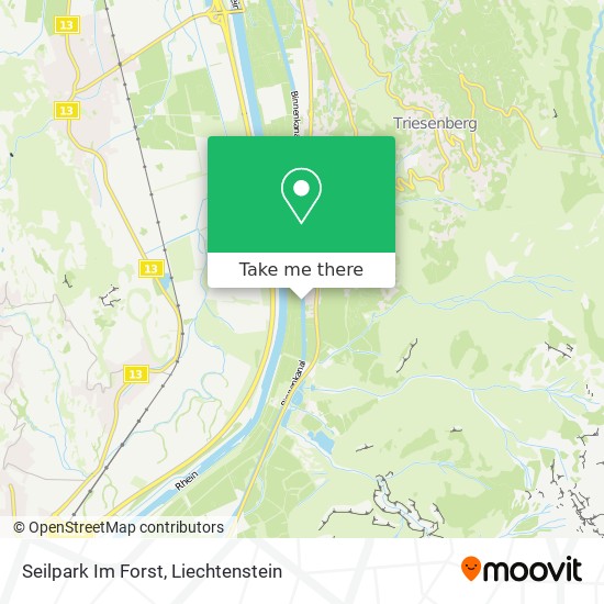 Seilpark Im Forst map