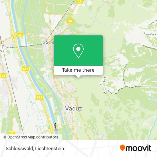 Schlosswald map