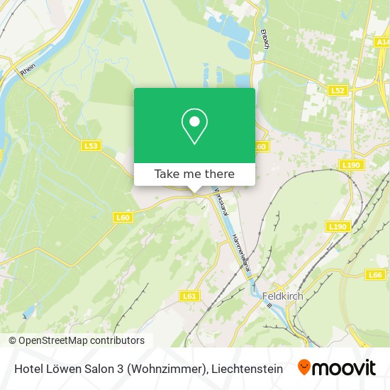Hotel Löwen Salon 3 (Wohnzimmer) map