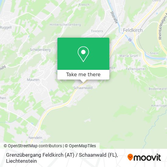 Grenzübergang Feldkirch (AT) / Schaanwald (FL) map