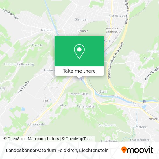 Landeskonservatorium Feldkirch map