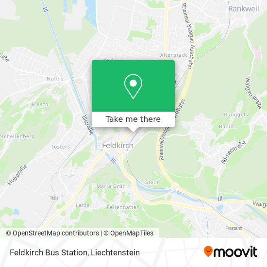Feldkirch Bus Station map