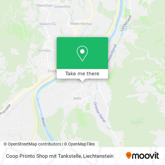 Coop Pronto Shop mit Tankstelle map