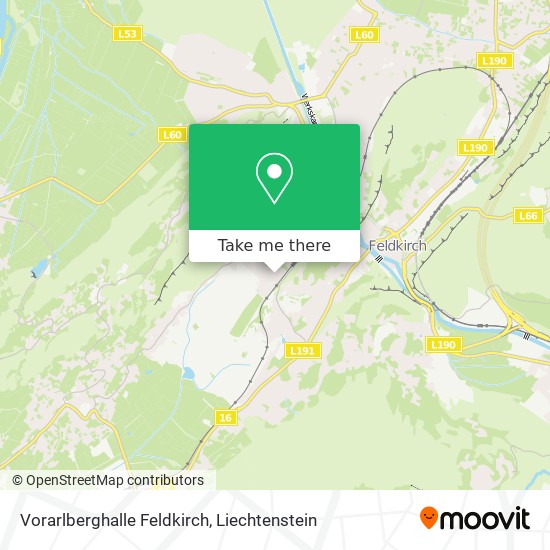 Vorarlberghalle Feldkirch map