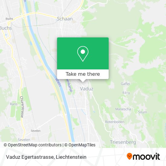 Vaduz Egertastrasse map