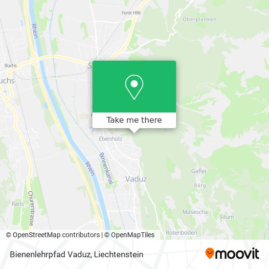 Bienenlehrpfad Vaduz map