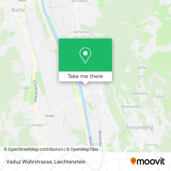 Vaduz Wuhrstrasse map