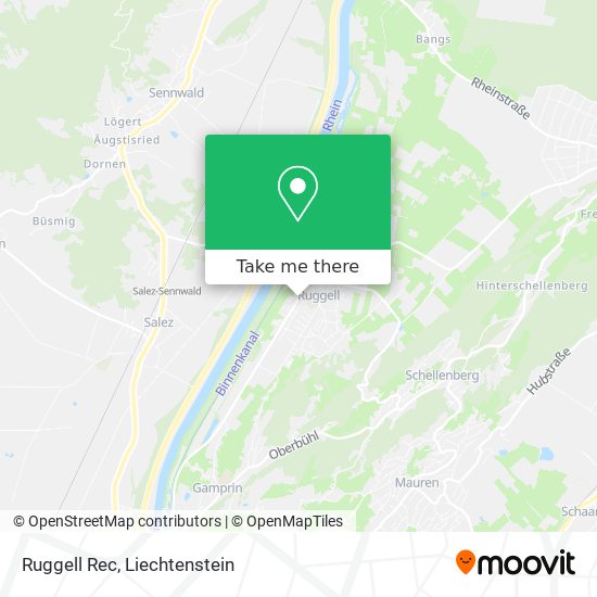 Ruggell Rec map