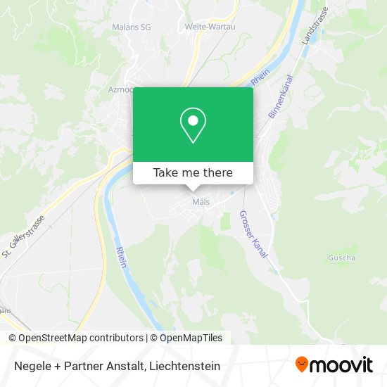Negele + Partner Anstalt map