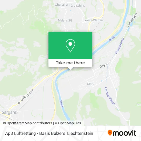 Ap3 Luftrettung - Basis Balzers map