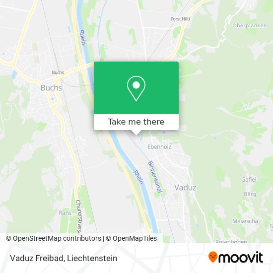 Vaduz Freibad map