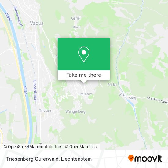 Triesenberg Guferwald map