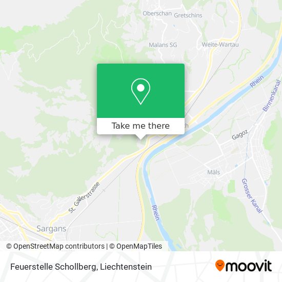 Feuerstelle Schollberg map